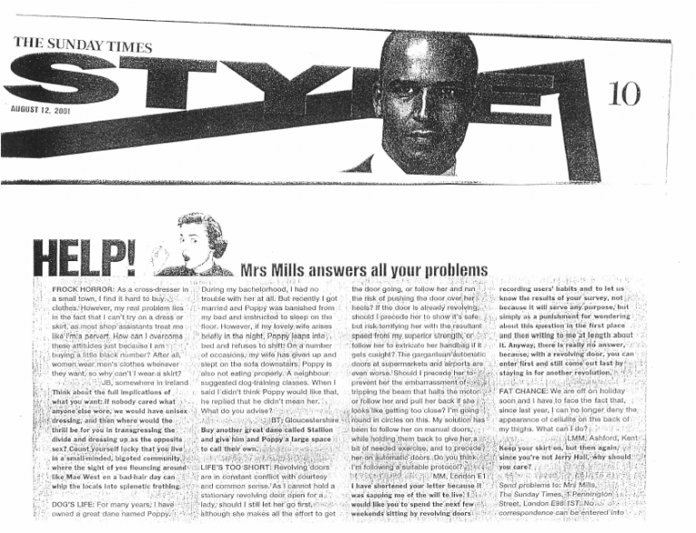 Revolving Door Etiquette Professor Michael Mainelli