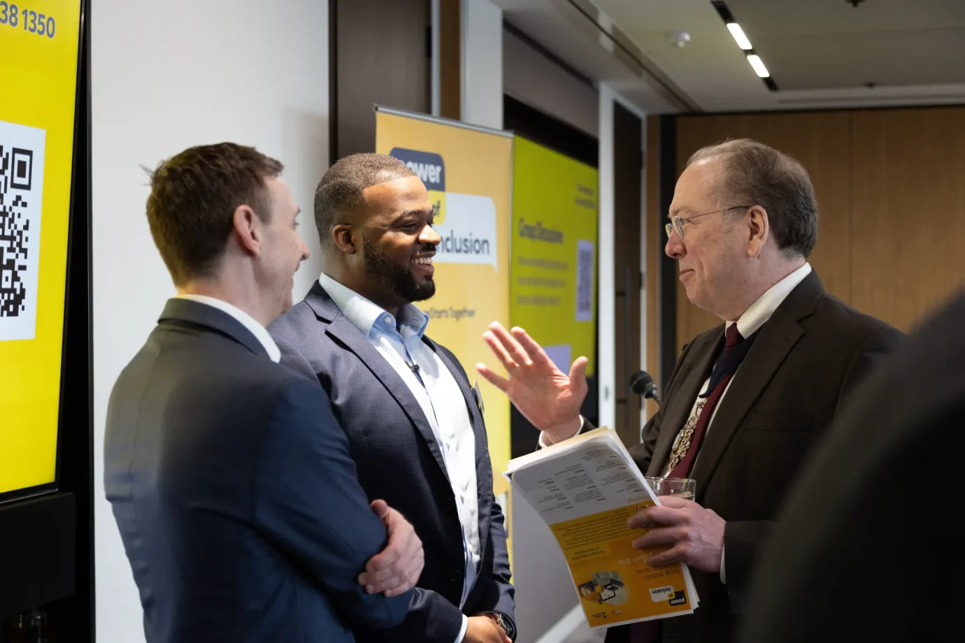 from left to right - Dan Robertson, Mahari Hay, the Rt Hon the Lord Mayor of London, Alderman Professor Michael Mainelli